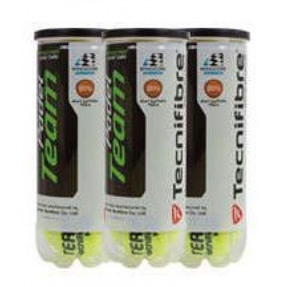 Pack de 3 Botes de Pelotas Tecnifibre Padel Team - Barata Oferta Outlet