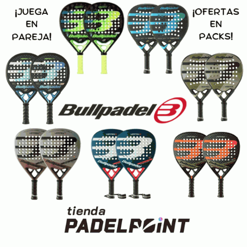 Pacotes de 2 raquetes Bullpadel