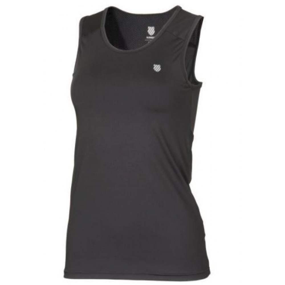 K Swiss Camiseta Tirantes Club Black - Barata Oferta Outlet