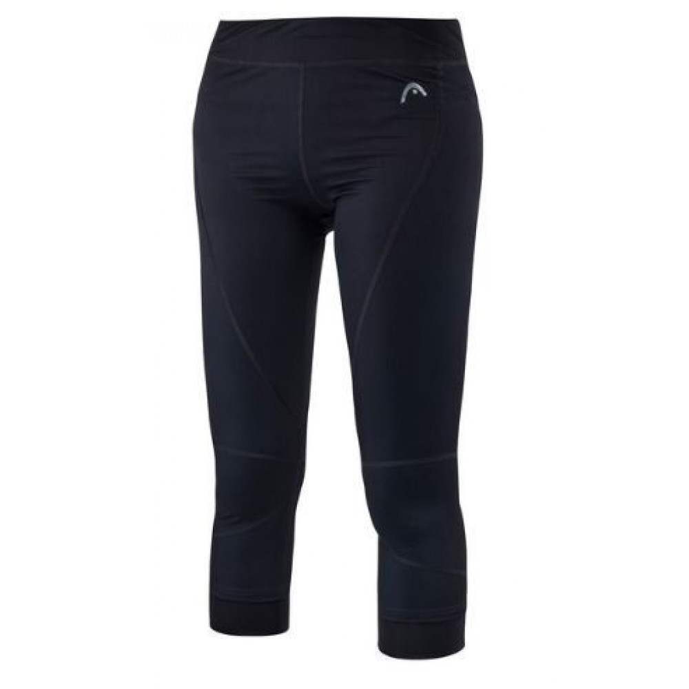 Ropa de Padel Head CAPSULE 3/4 LEGGING W BLACK - Barata Oferta Outlet