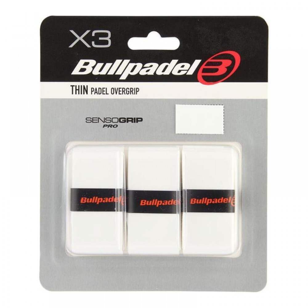 Blister Bullpadel 3 Overgrips GB1603 Senso Blanco - Barata Oferta Outlet