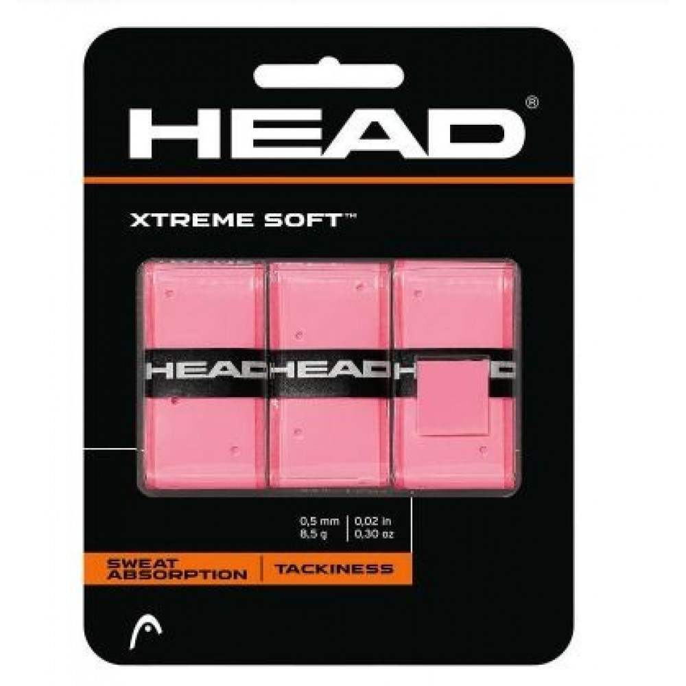 Blister Overgrips Head Xtreme Soft Rosa 3 Unidades - Barata Oferta Outlet