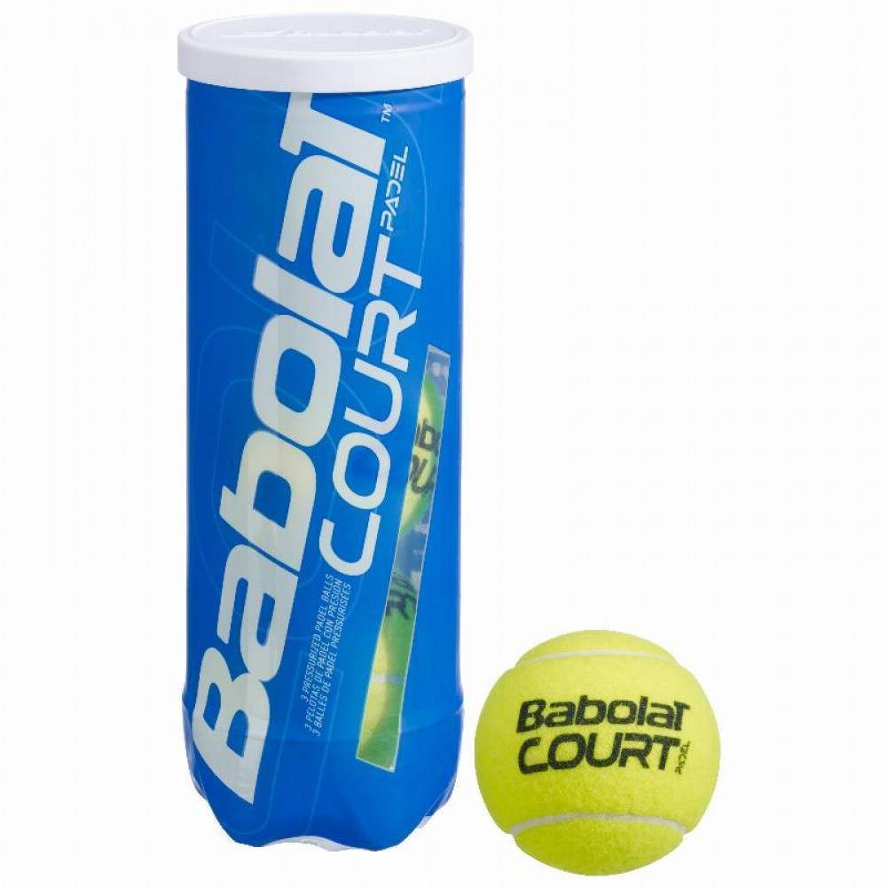 Bote de 3 Pelotas Babolat Court Padel - Barata Oferta Outlet