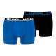 Boxers Head Basic Blue Indigo Preto 2 Unidades