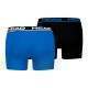 Boxers Head Basic Blue Indigo Preto 2 Unidades