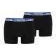 Boxers Head Basic Preto Azul 2 Unidades