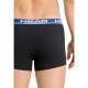 Boxers Head Basic Preto Azul 2 Unidades