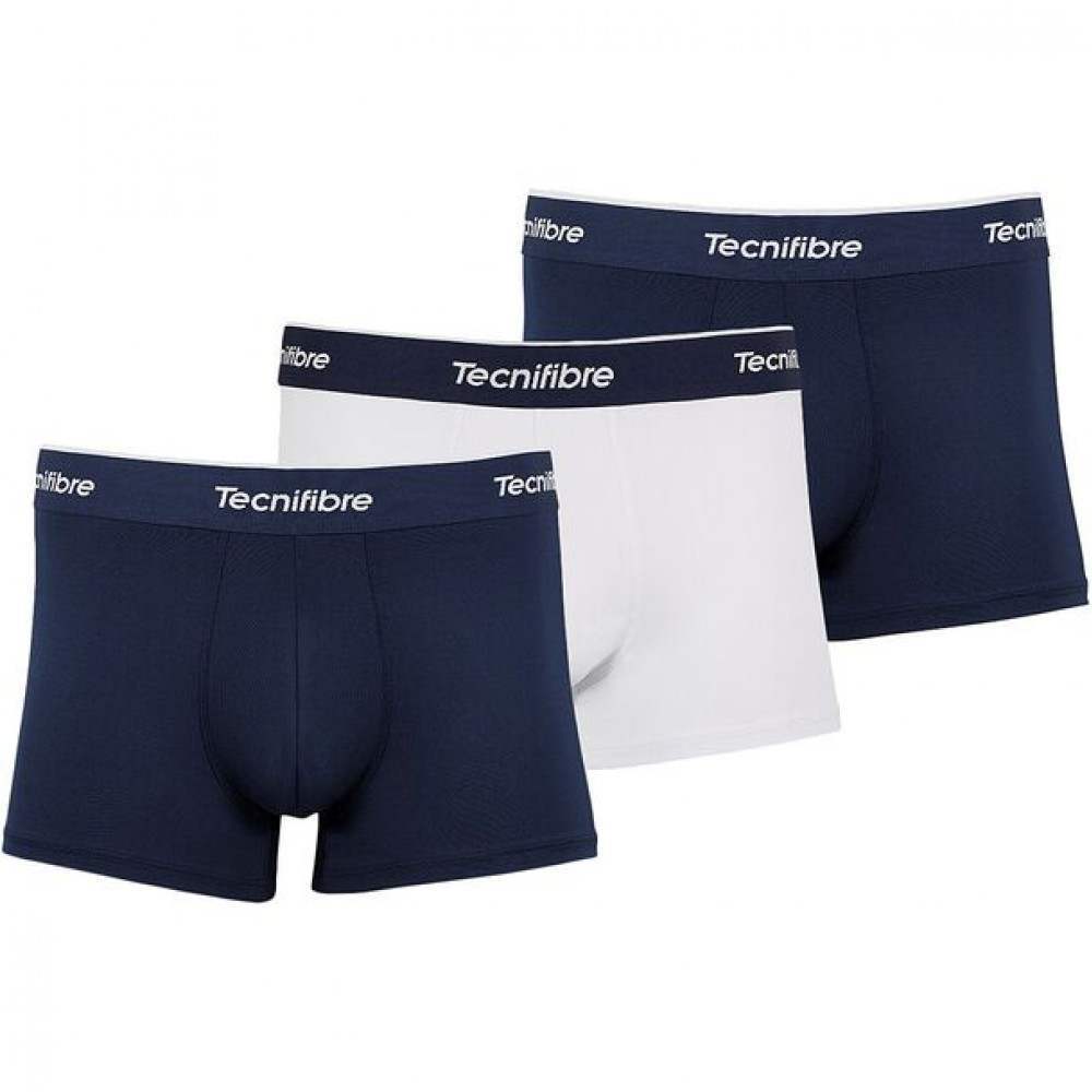 Tecnifibre Boxers Branco Marinho 3 Unidades