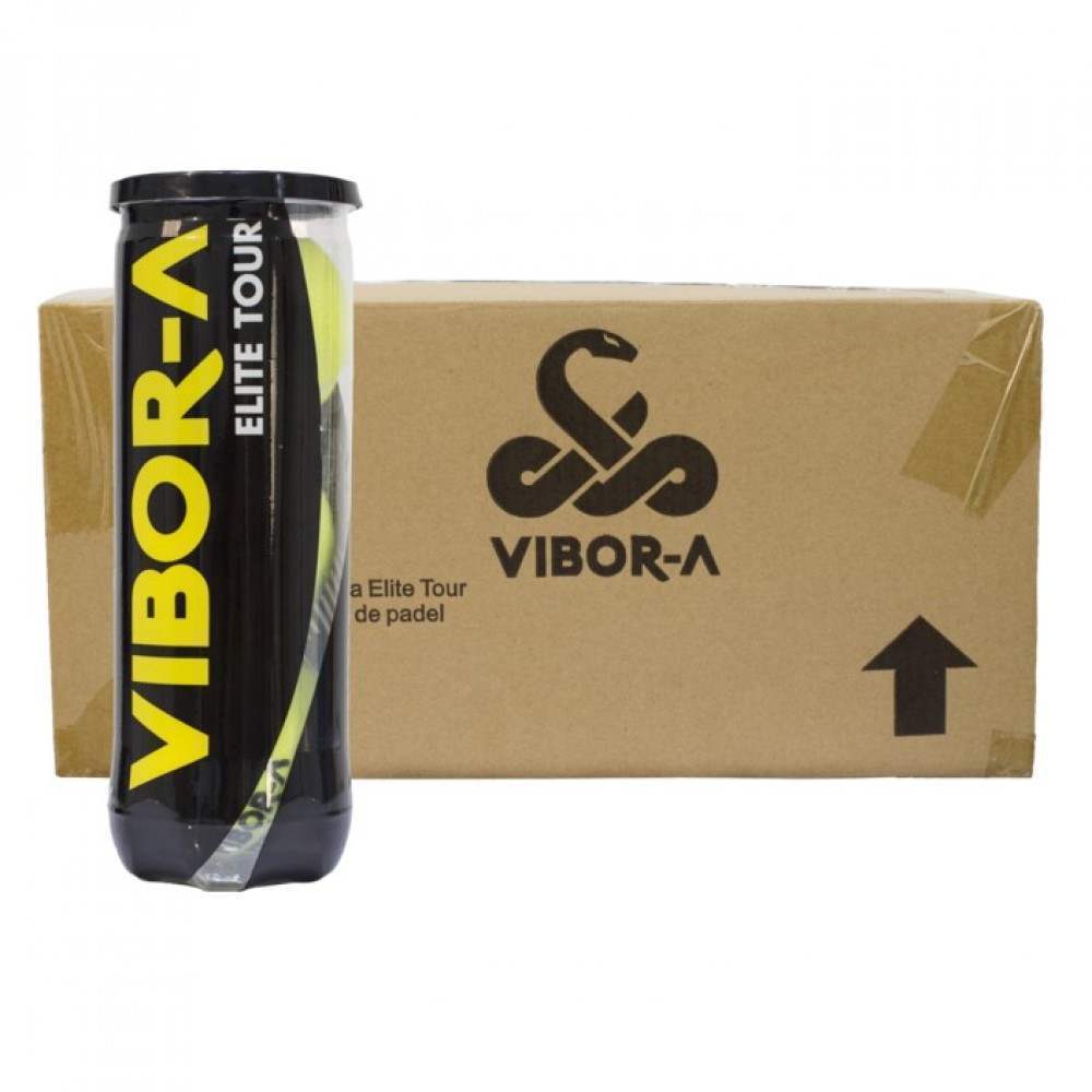 Cajon 72 Pelotas - 24 Botes de 3 uds - Vibora Elite Tour - Barata Oferta Outlet