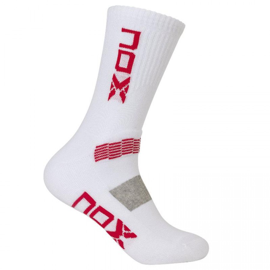 Nox Pro Red White Socks 1 Par - Barata Oferta Outlet