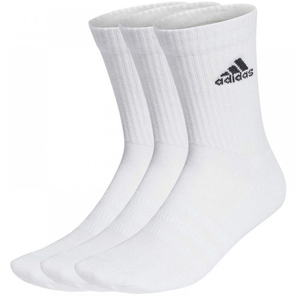 Calcetines Adidas Cushioned Blanco 3 Pares - Barata Oferta Outlet