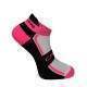 Calcetines Cartri Slash Crew Blanco Fucsia 1 Par - Barata Oferta Outlet