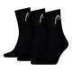 Calcetines Head All Sports Short Crew Negro 3 Pares