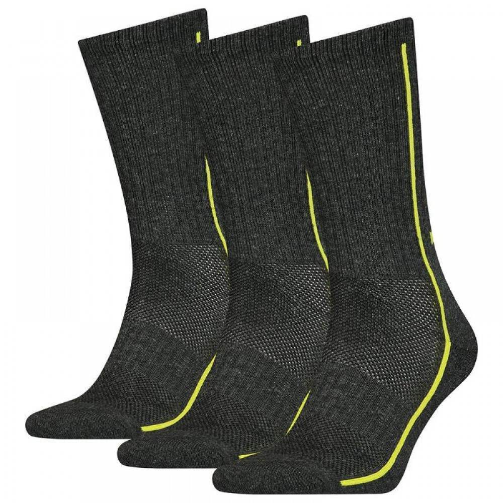 Head Performance Crew Calce Grey Socks 3 Pares