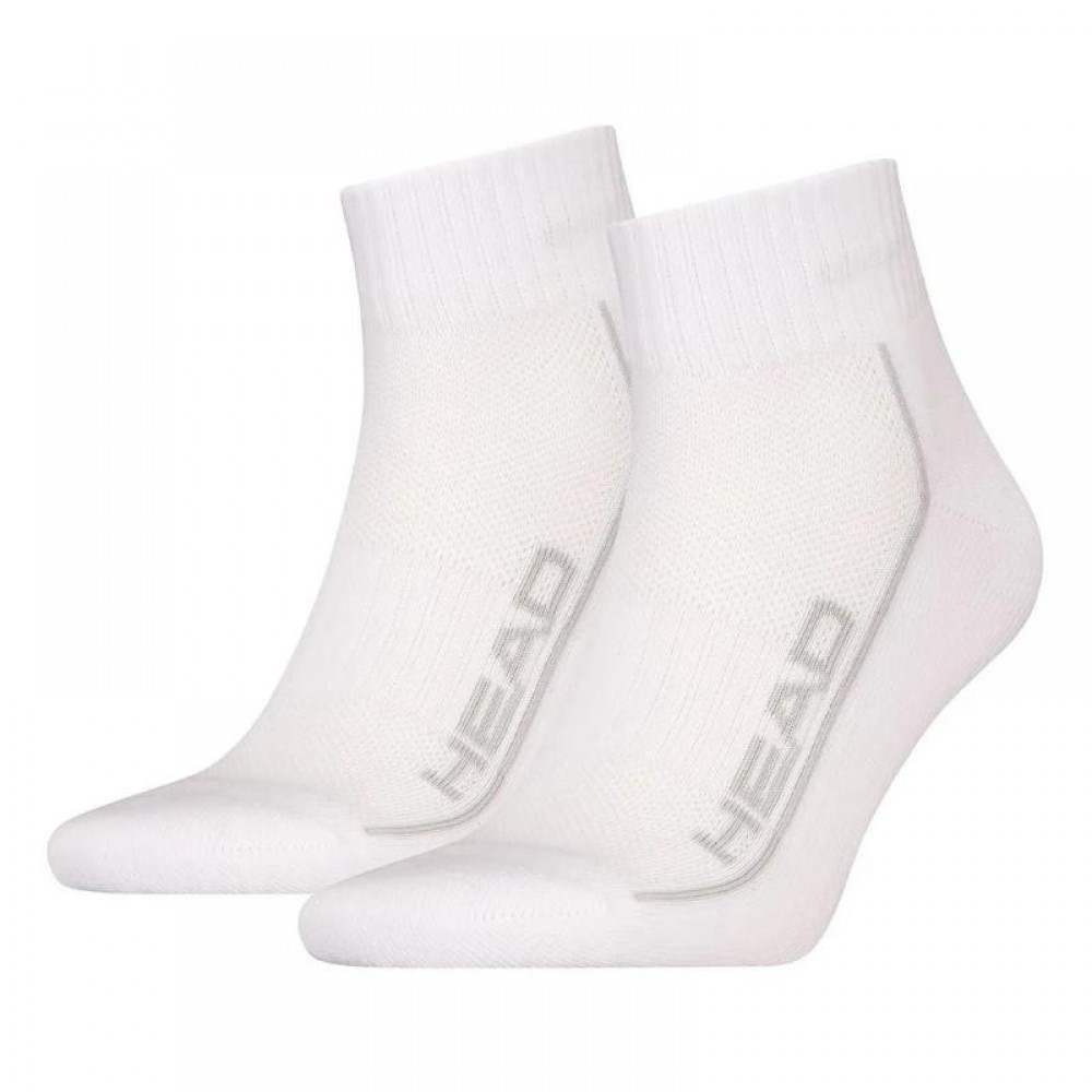 Calcetines Head Performance Quarter Blanco Gris 2 Pe