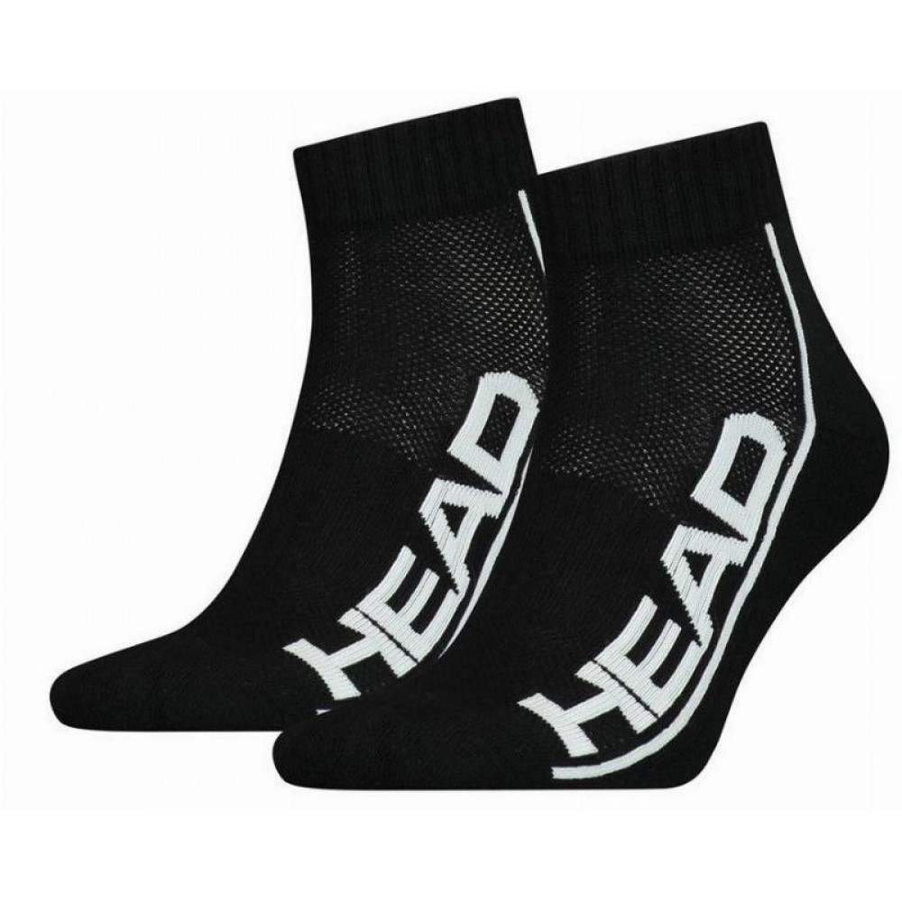 Calcetines Head Stripe Quarter Negro Blanco 2 Pares - Barata Oferta Outlet