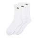 Calcetines Lacoste Sport Corte Alto Blanco 3 Pares - Barata Oferta Outlet