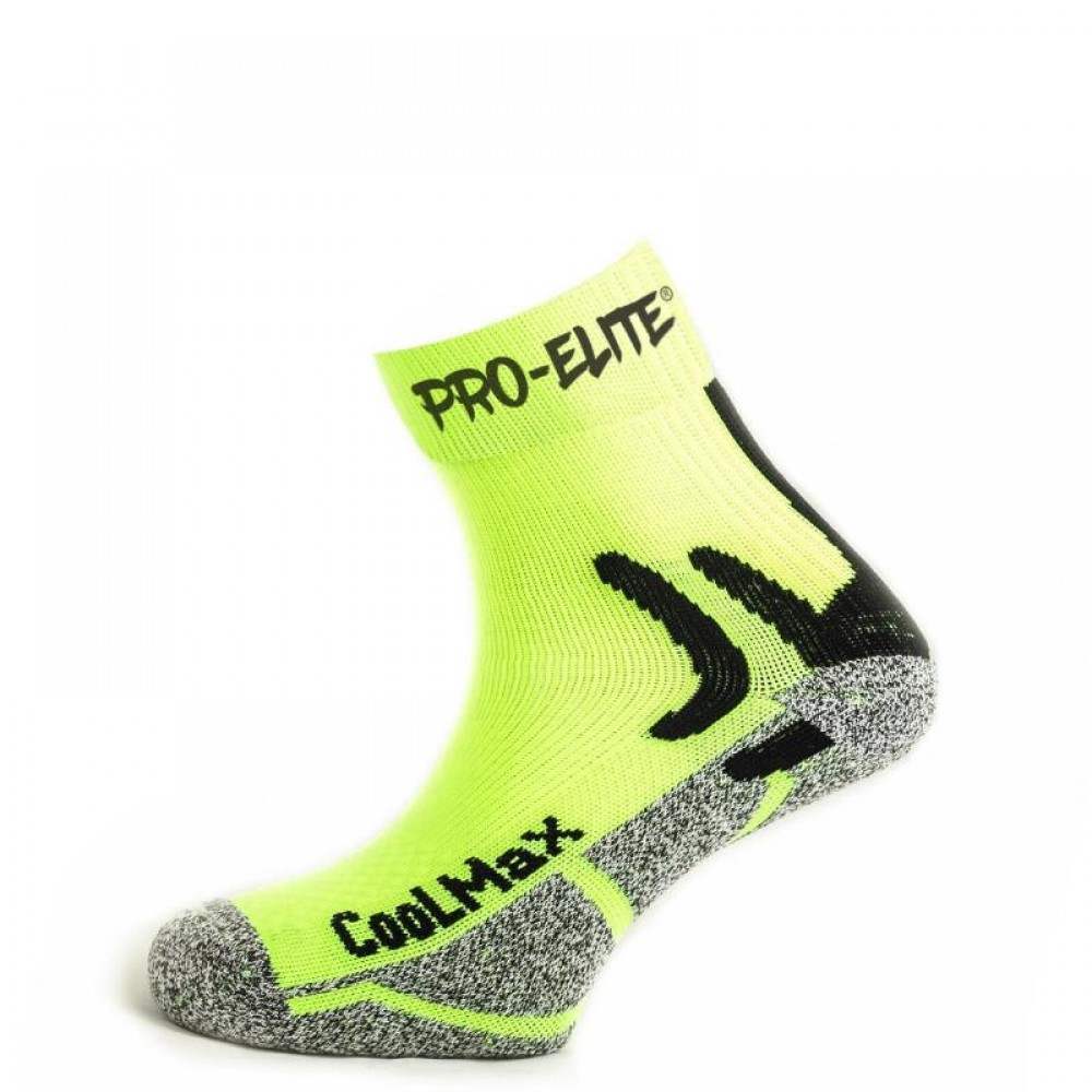 Pro Elite Coolmax Neon Yellow Socks 1 Pair