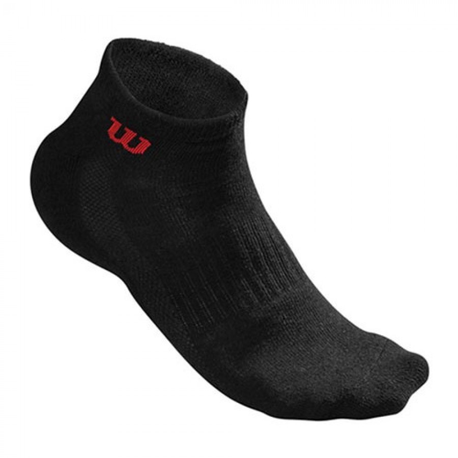 Calcetines Wilson Quarter Negro 3 Pares - Barata Oferta Outlet