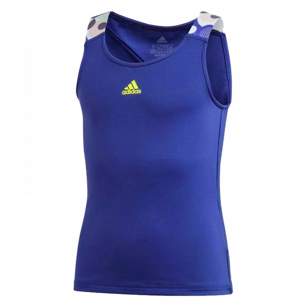 Camiseta Adidas Keyhole Azul Royal Junior - Barata Oferta Outlet