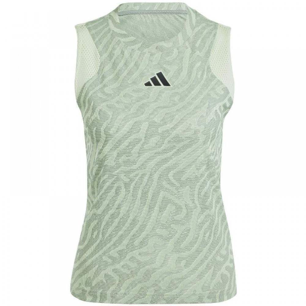 Camiseta Feminina Adidas Match Pro Verde Cinza