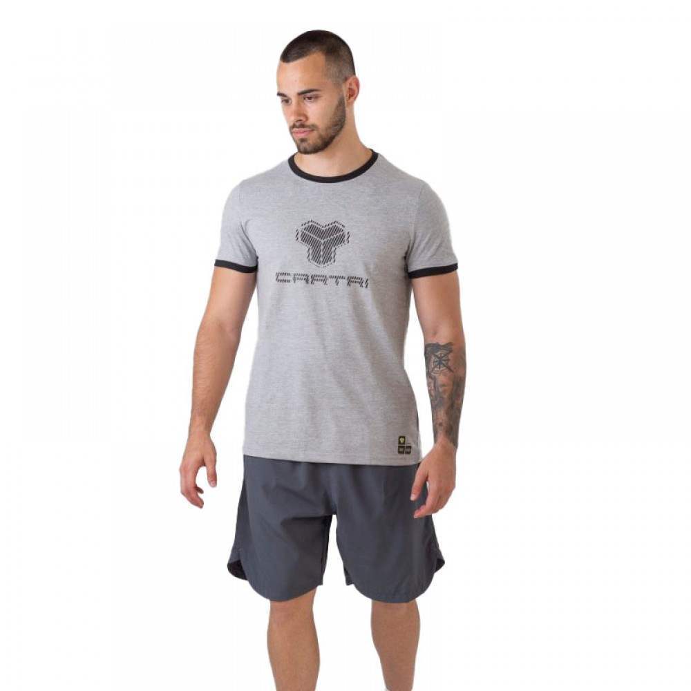 Camiseta Algodon Cartri Ibiza Gris Negro - Barata Oferta Outlet