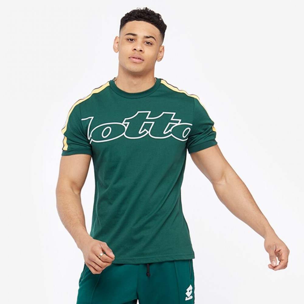 Camiseta Algodon Lotto Athletica II Verde - Barata Oferta Outlet