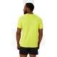 T-Shirt Asics Core Fluorescente Amarela Performance preto