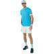 Camiseta Asics Court Aqua Glossy White