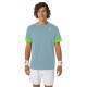 T-Shirt Asics Court Azul Lima Electrico