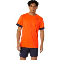 T-shirt Asics Court Orange Bleu Nuit