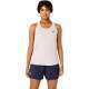 Camiseta Feminina Asics Court Rosa Branco Brilhante