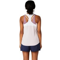 Camiseta Asics Court Rosa Blanco Brillante Mujer