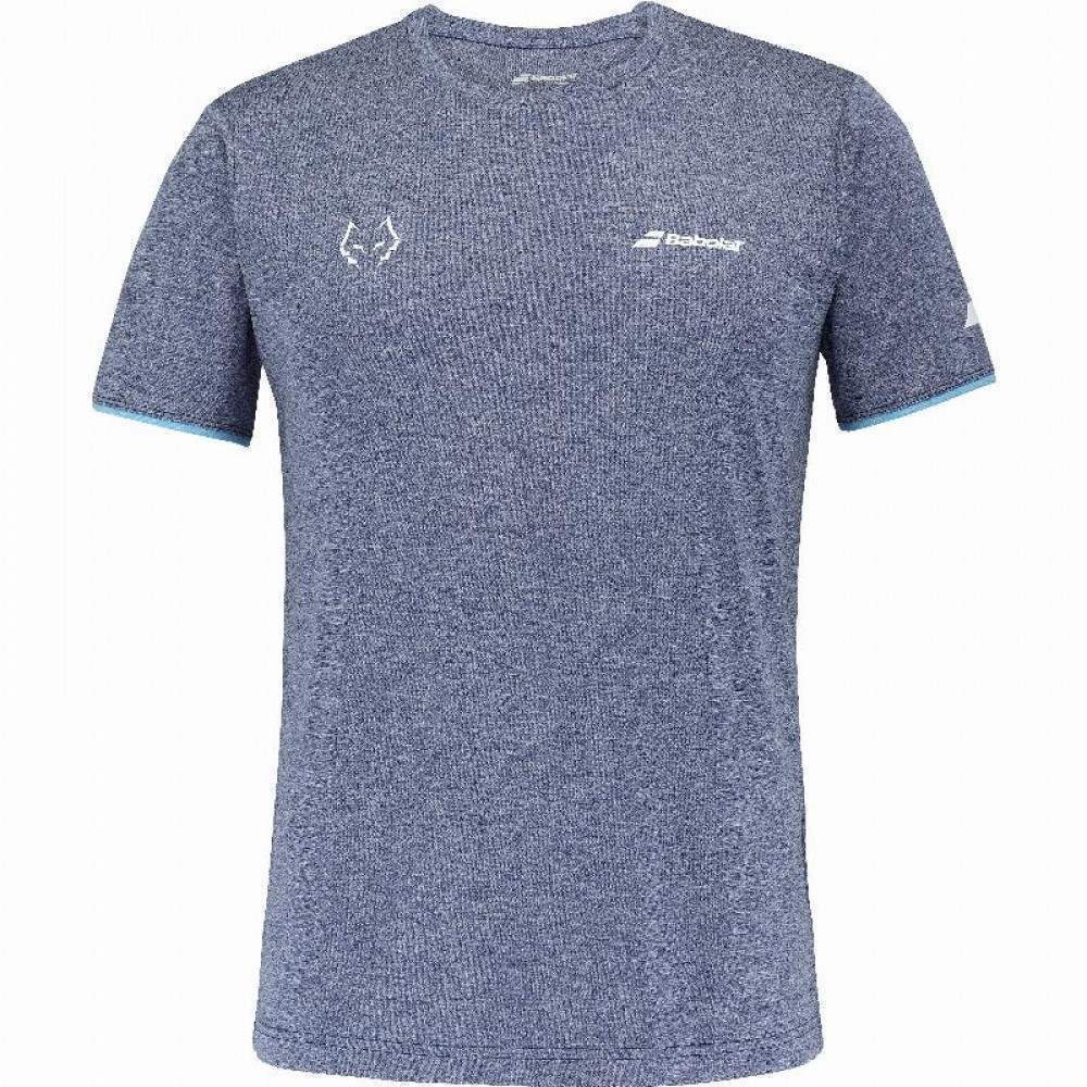 Camiseta Babolat Juan Lebron Azul Branco