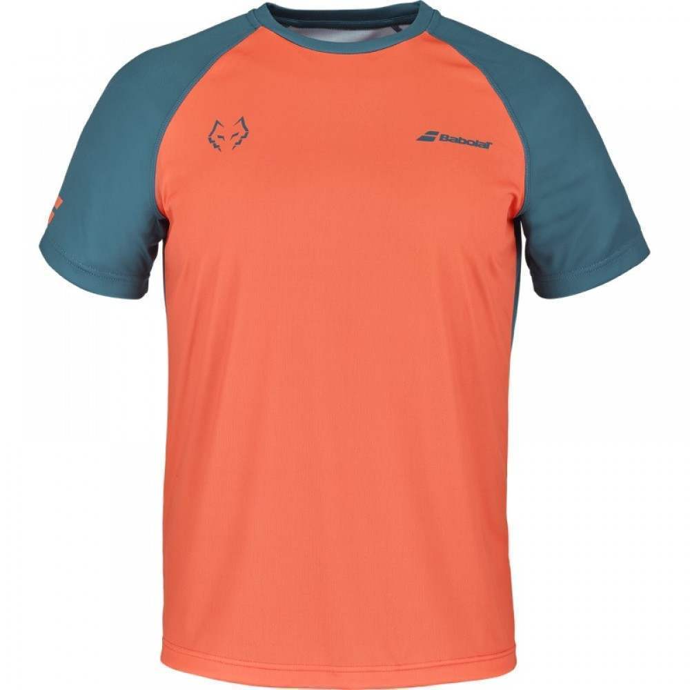 Babolat Juan Lebron Camiseta Azul Escuro Laranja