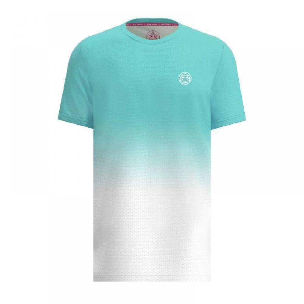 Camiseta Bidi Badu Crew Gradiant Aqua Blanco Junior