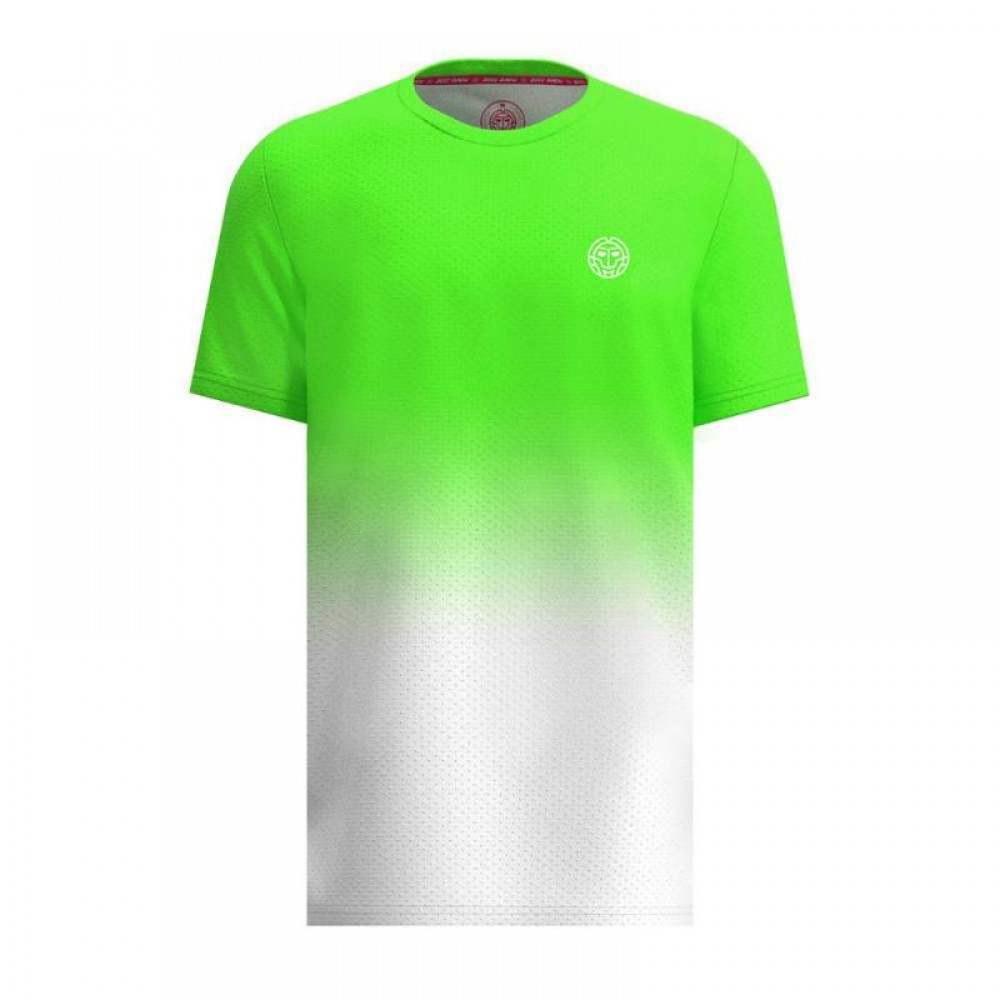 Camiseta Bidi Badu Crew Gradiant Neon Verde Branco