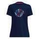 Camiseta Feminina Bidi Badu New York Chill Azul Escuro Vermelho