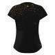 Bidi Badu Paris Capsleeve Black Gold Camiseta Feminina