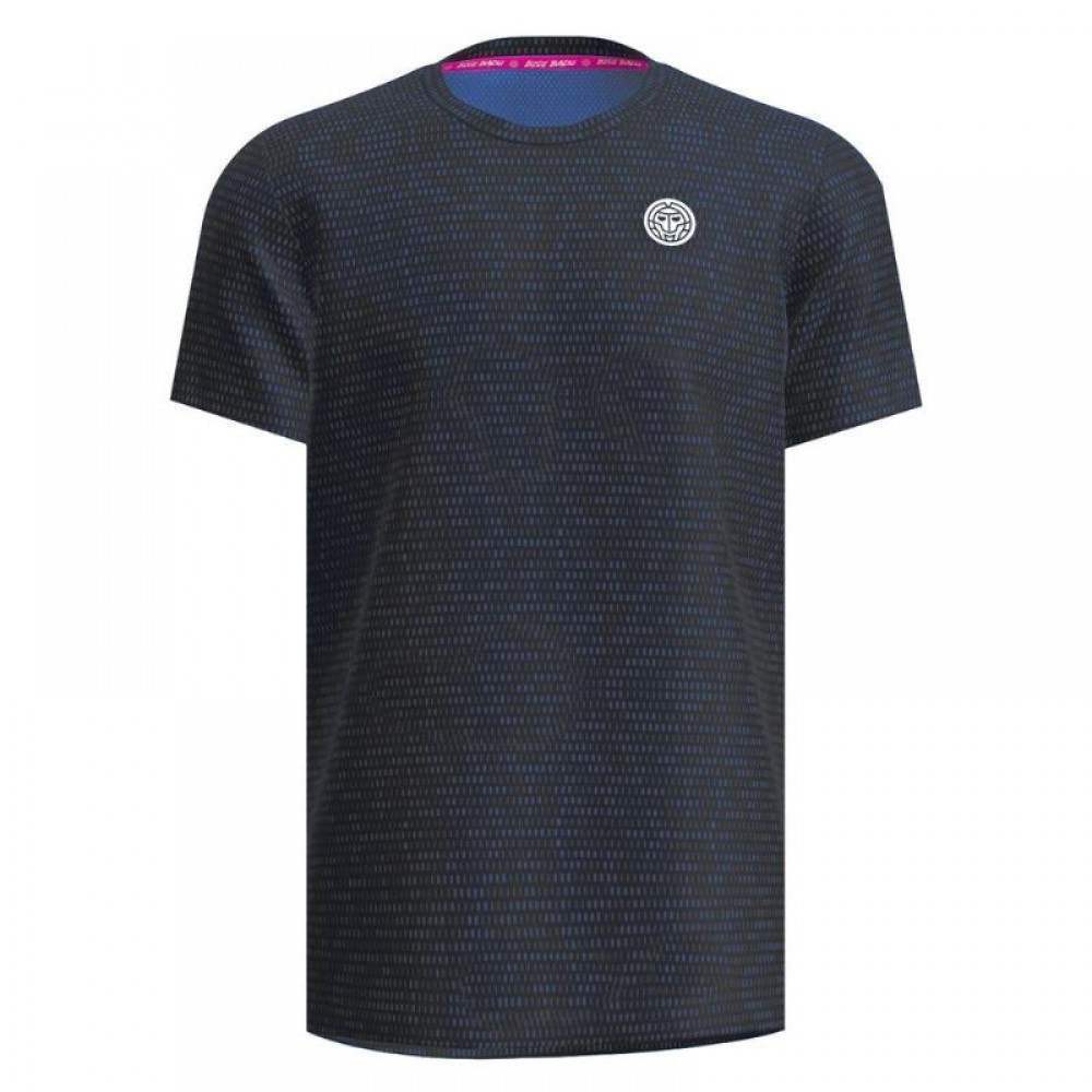 Camiseta Bidi Badu Spike Crew Two Colored Dark Gray Blue