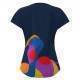 Camiseta Feminina Bidi Badu Twiggy Capsleeve Dark Blue Mix