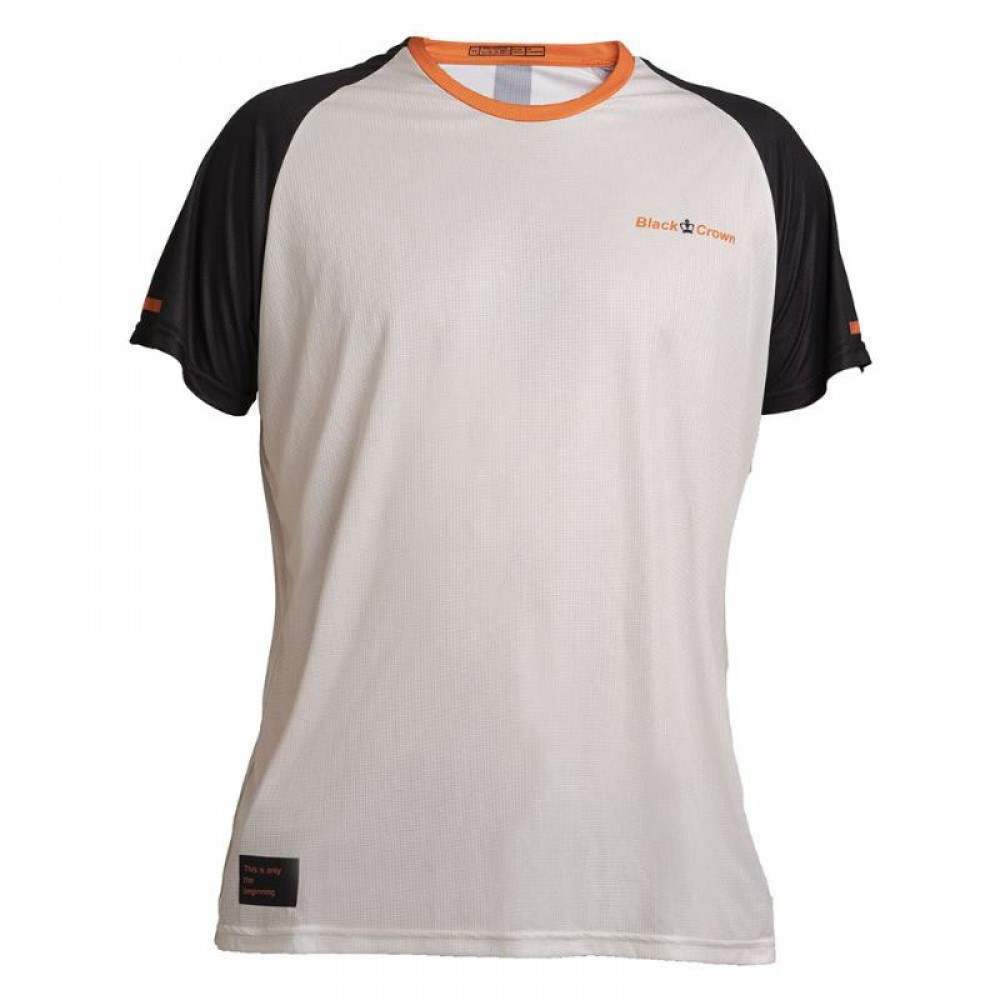 Camiseta Black Crown Rodas Naranja Crema - Barata Oferta Outlet