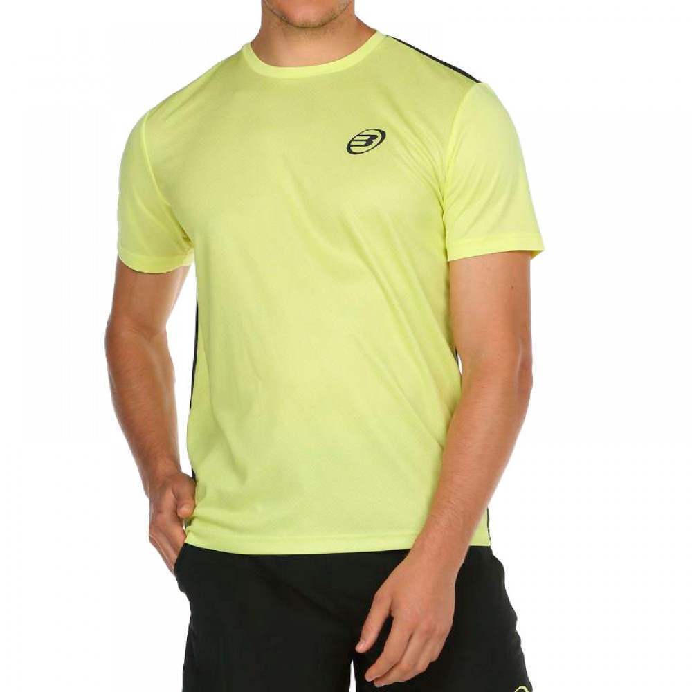 Camiseta Bullpadel Caucasi Amarillo Limon Fluor - Barata Oferta Outlet