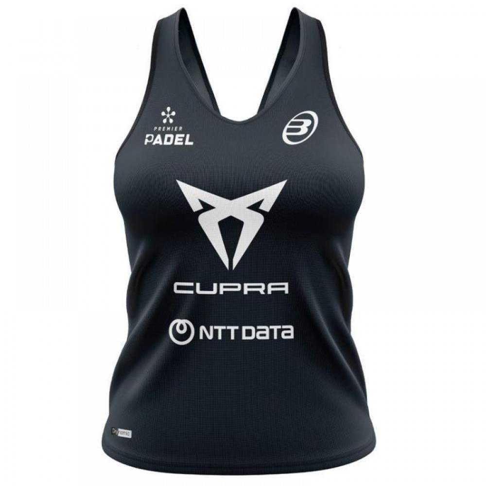 Bullpadel Delfi Brea Premier Padel Brete Black T-Shirt