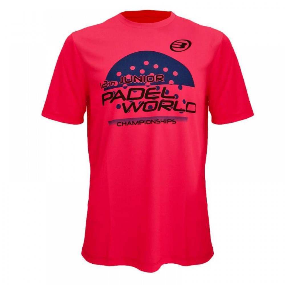 Camiseta Bullpadel Mundial Menores Rosa Fluor Junior - Barata Oferta Outlet