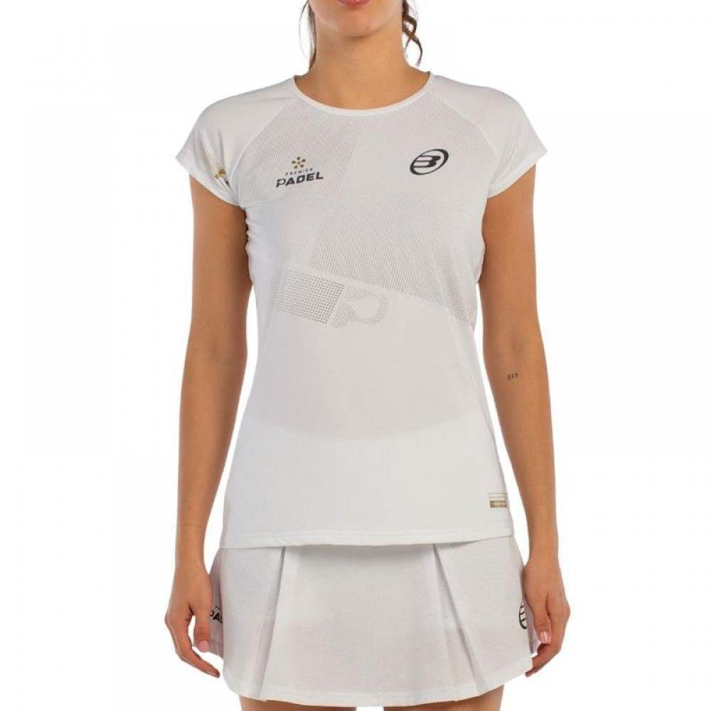 Camiseta Bullpadel Premier Padel Afore Blanco