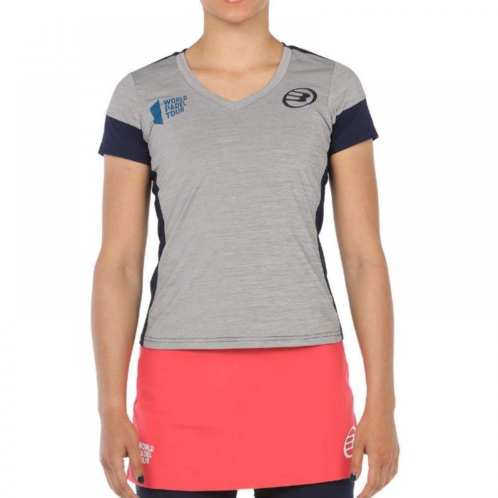 Camiseta Bullpadel WPT Rollaz Gris Medio Vigore - Barata Oferta Outlet