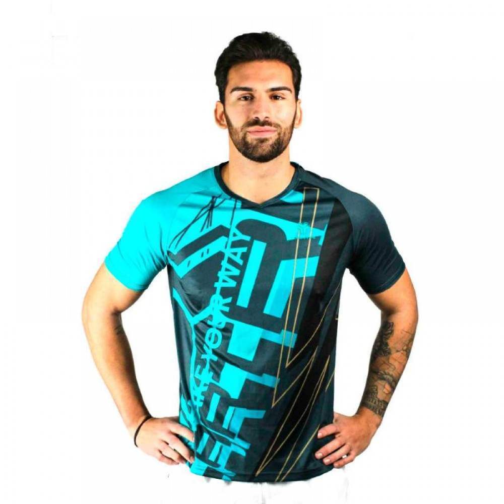 Camiseta Cartri Aswan Preto Azul