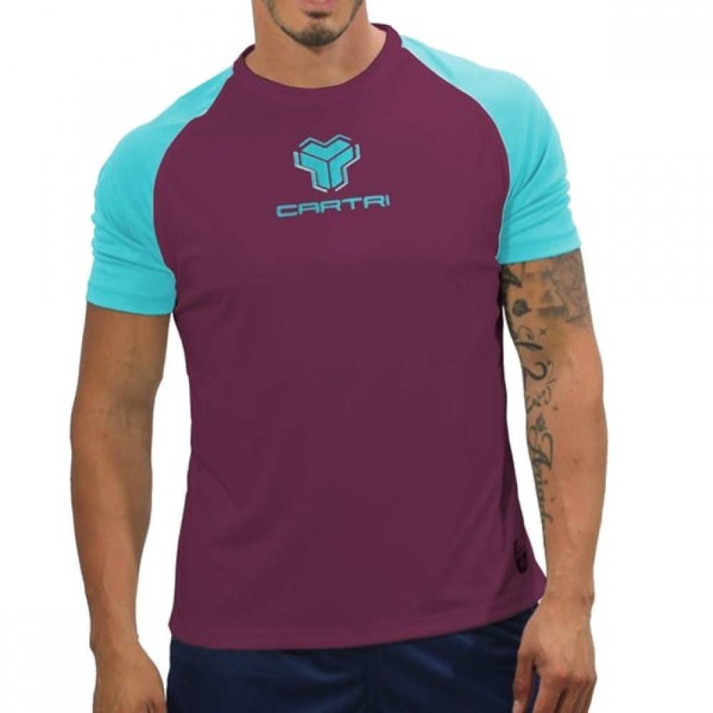 Camiseta Cartri Match Morado Azul - Barata Oferta Outlet