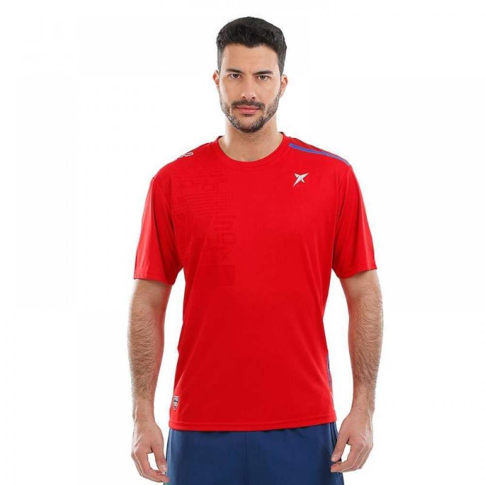 Camiseta Drop Shot JMD Heritage Rojo - Barata Oferta Outlet